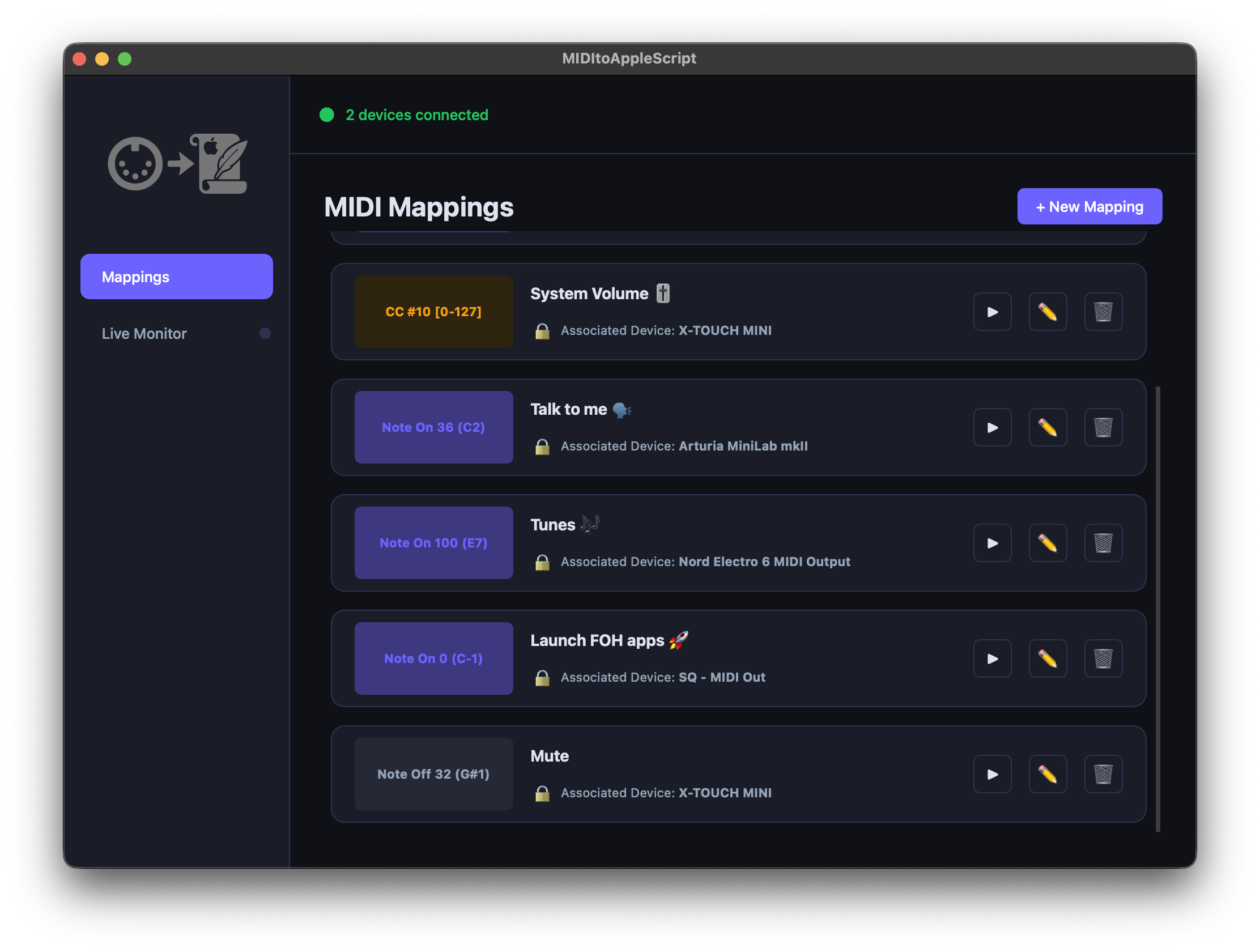 MIDItoAppleScript Screenshot 1