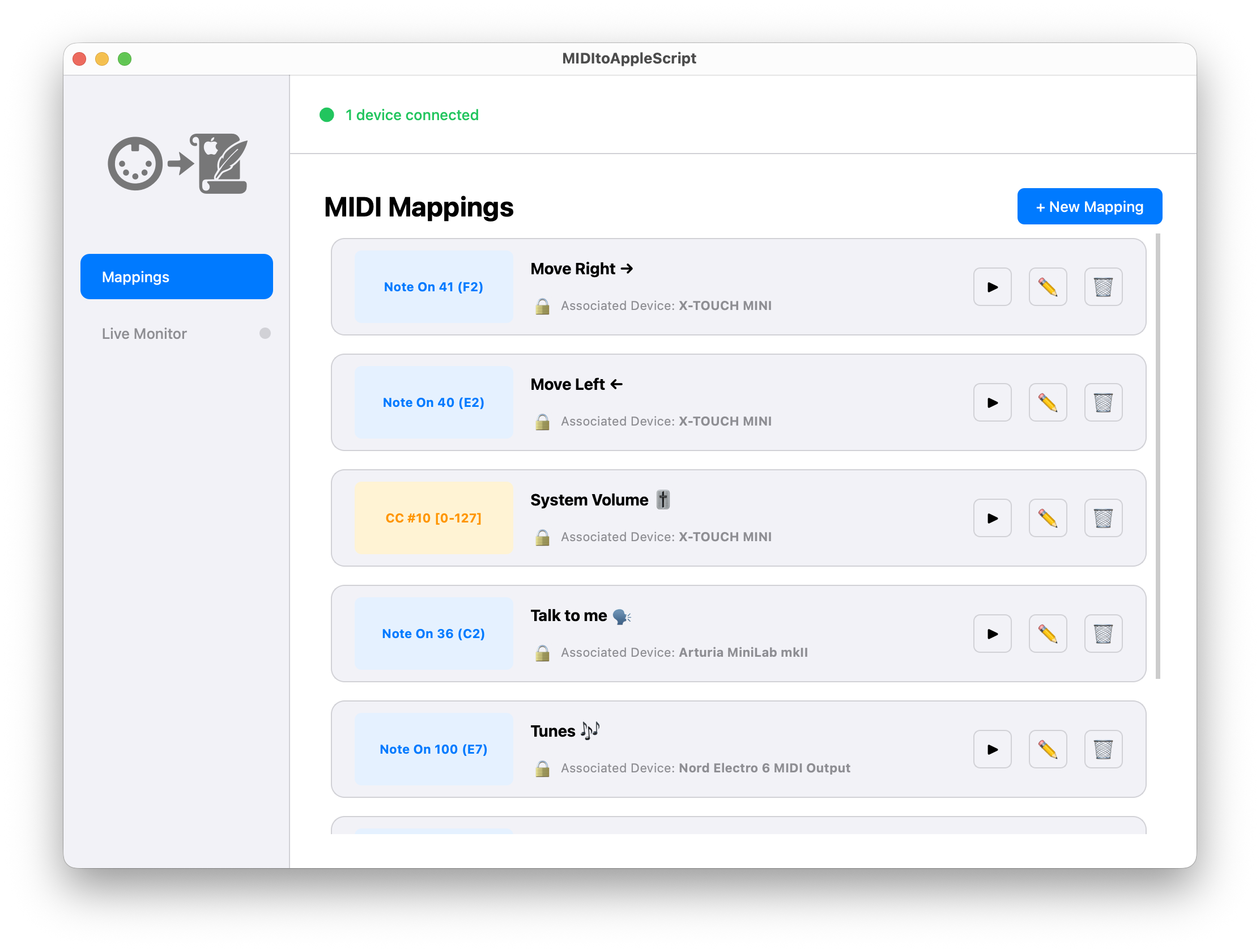 MIDItoAppleScript Screenshot 2