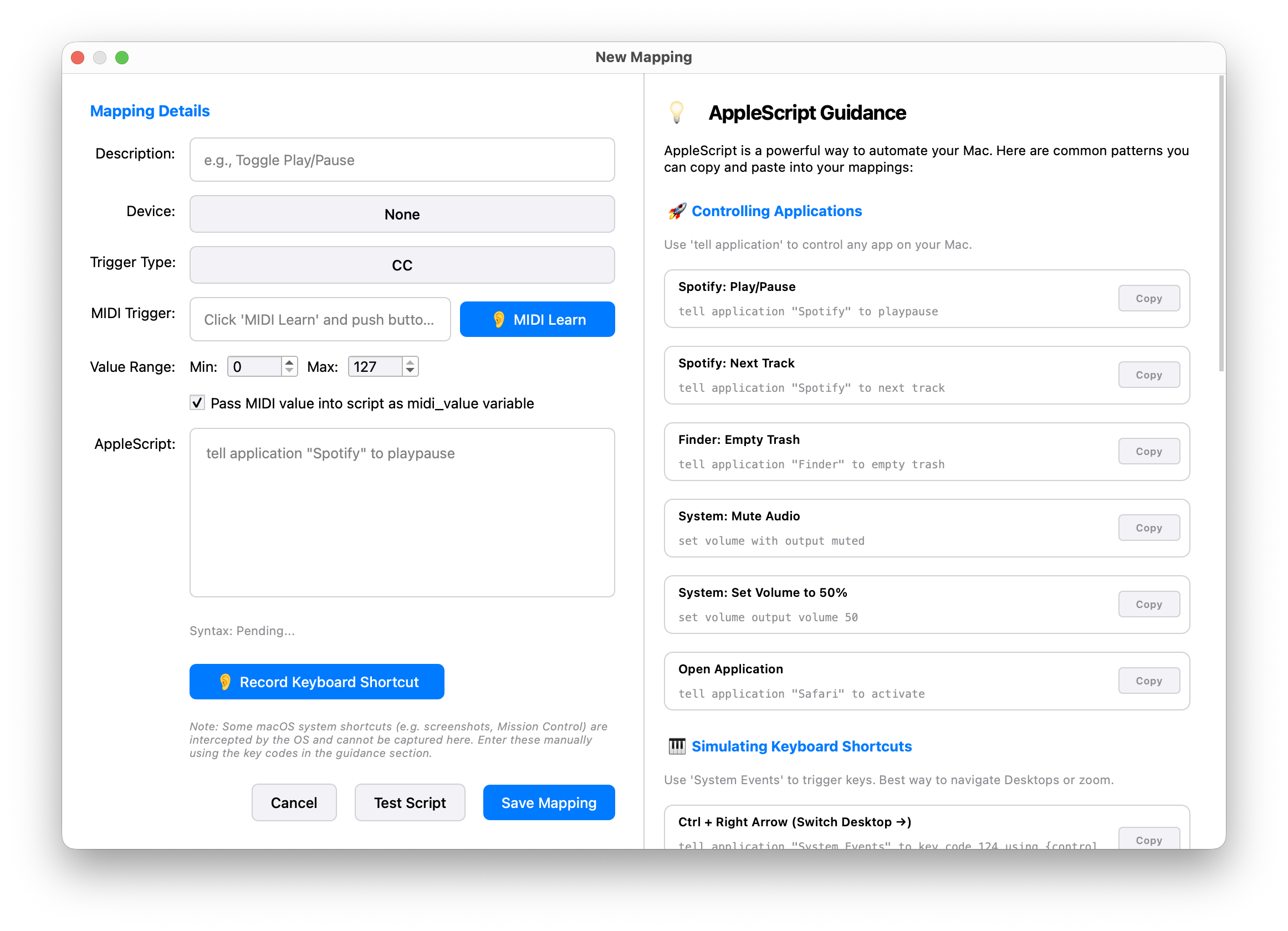 MIDItoAppleScript Screenshot 4