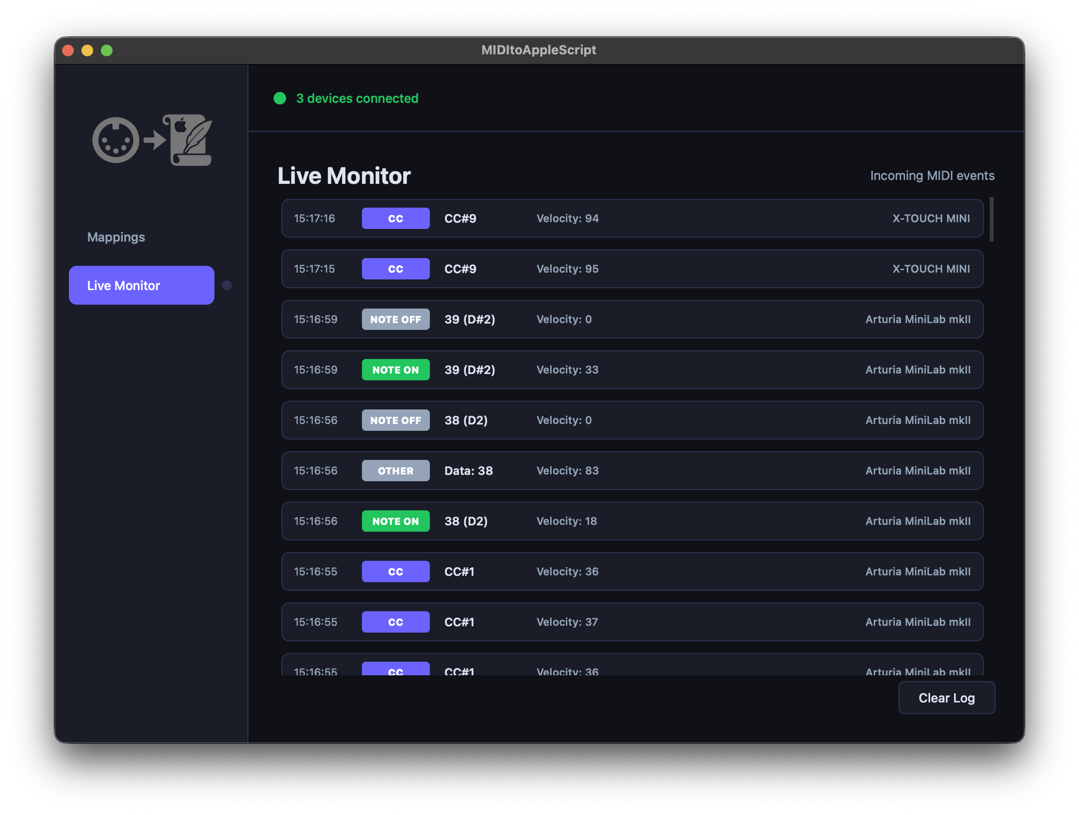 MIDItoAppleScript Screenshot 5